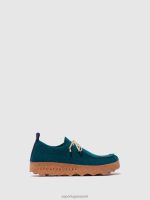 schoenen Pauw blauw vrouwen Asportuguesas veterschoenen chatten 6JPTP74