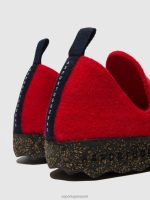 schoenen rood vrouwen Asportuguesas schoenen met ronde neus stad 6JPTP55 - Afbeelding 5