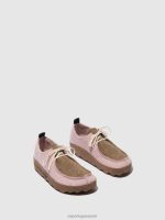 schoenen roze/taupekleurig vrouwen Asportuguesas veterschoenen chatten 6JPTP108 - Afbeelding 2