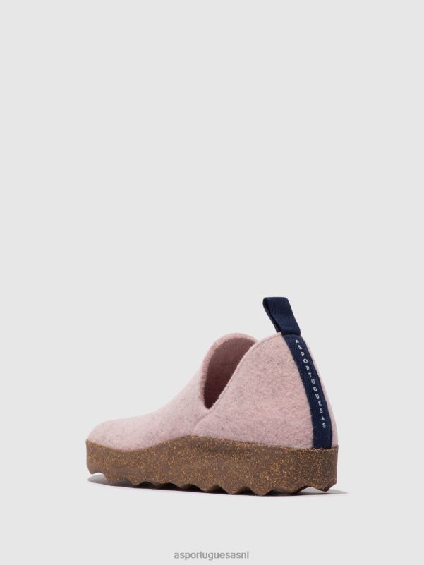 schoenen roze vrouwen Asportuguesas schoenen met ronde neus stad 6JPTP102 - Afbeelding 3