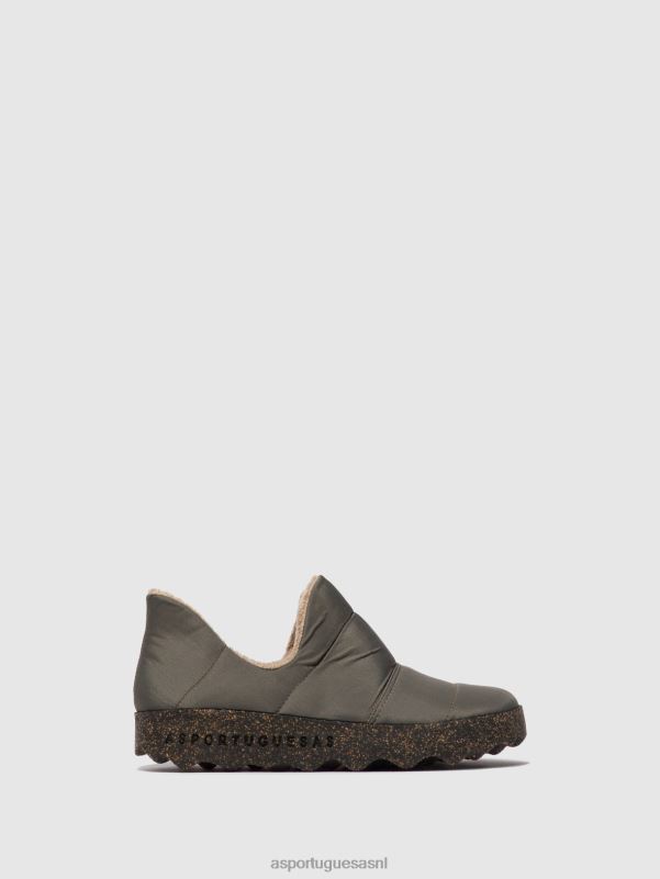 schoenen taupe vrouwen Asportuguesas schoenen met ronde neus crus 6JPTP95 - Afbeelding 1