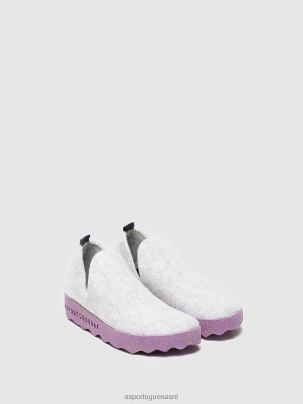 schoenen wit vrouwen Asportuguesas schoenen met ronde neus stad 6JPTP82 - Afbeelding 2