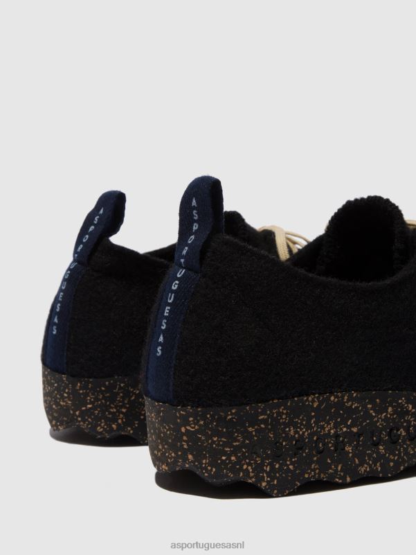 schoenen zwart Heren Asportuguesas schoenen met ronde neus chatten 6JPTP196 - Afbeelding 5