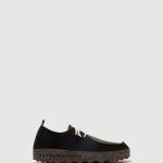 schoenen zwart/militair groen vrouwen Asportuguesas veterschoenen chatten 6JPTP106