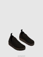 schoenen zwart vrouwen Asportuguesas instapschoenen stad 6JPTP47 - Afbeelding 2