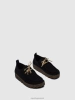 schoenen zwart vrouwen Asportuguesas veterschoenen chatten 6JPTP62 - Afbeelding 2