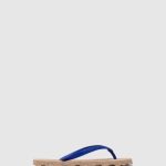 slippers blauwe rubberen band vrouwen Asportuguesas basis voor strandslippers 6JPTP3