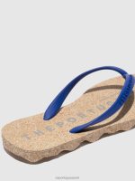 slippers blauwe rubberen band vrouwen Asportuguesas basis voor strandslippers 6JPTP3 - Afbeelding 3