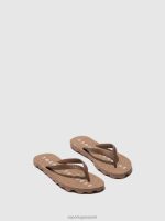 slippers bruine en bruine band Heren Asportuguesas basis voor strandslippers 6JPTP170