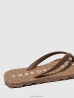 slippers bruine en bruine band Heren Asportuguesas basis voor strandslippers 6JPTP170 - Afbeelding 4