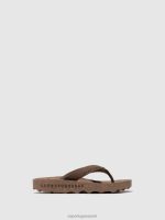 slippers bruine rubberen band Heren Asportuguesas casual flip-flops gevoel 6JPTP177