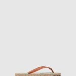 slippers bruine rubberen band vrouwen Asportuguesas strand slippers eiken 6JPTP2