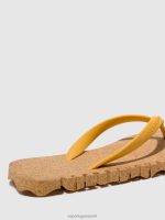 slippers gele en gele band vrouwen Asportuguesas strand slippers hobbelig 6JPTP1 - Afbeelding 4