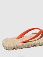 slippers natuurlijke & rode band Heren Asportuguesas strand slippers hobbelig 6JPTP184 - Afbeelding 3