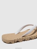 slippers natuurlijke & witte band Heren Asportuguesas strand slippers hobbelig 6JPTP178 - Afbeelding 4