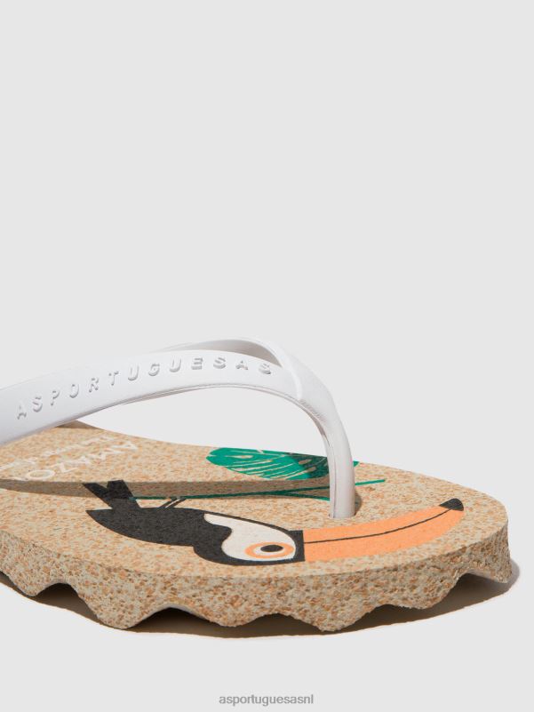 slippers natuurlijke & witte band vrouwen Asportuguesas strand slippers amazonia 6JPTP5 - Afbeelding 5