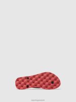 slippers rode en zwarte band Heren Asportuguesas strand slippers koralen 6JPTP179 - Afbeelding 3