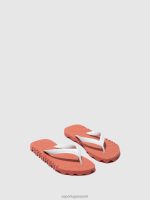 slippers rood-witte band Heren Asportuguesas strand slippers hobbelig 6JPTP183