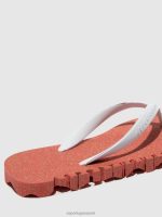 slippers rood-witte band Heren Asportuguesas strand slippers hobbelig 6JPTP183 - Afbeelding 3