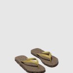 slippers zwart & mlt. gouden band Heren Asportuguesas strand slippers hobbelig 6JPTP175