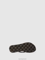 slippers zwarte en zwarte band Heren Asportuguesas strand slippers schildpad 6JPTP172 - Afbeelding 3