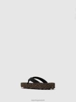 slippers zwarte rubberen band Heren Asportuguesas casual flip-flops gevoel 6JPTP173 - Afbeelding 3