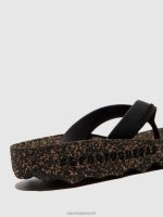 slippers zwarte rubberen band Heren Asportuguesas casual flip-flops gevoel 6JPTP173 - Afbeelding 4