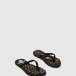 slippers zwarte rubberen band Heren Asportuguesas strand slippers schildpad 6JPTP171