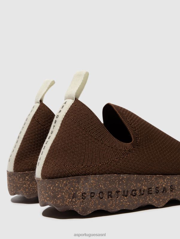 sneakers bruin vrouwen Asportuguesas zorg voor instappers 6JPTP18 - Afbeelding 5
