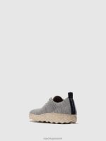 sneakers grijze merinowol vrouwen Asportuguesas vetersneakers camp wol 6JPTP16 - Afbeelding 3