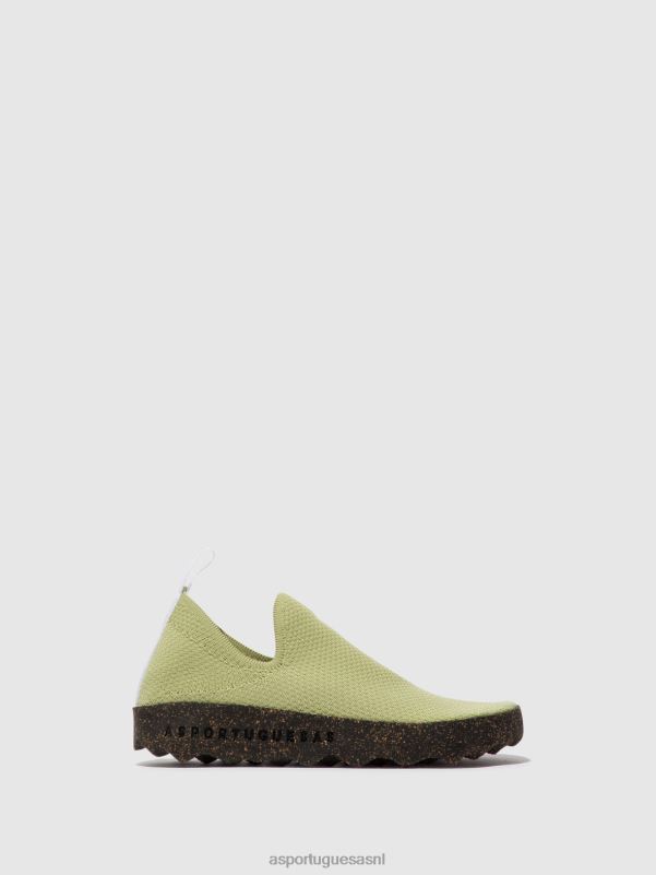 sneakers khaki vrouwen Asportuguesas zorg voor instappers 6JPTP20 - Afbeelding 1