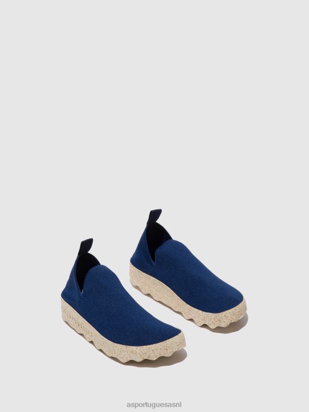 sneakers marineblauw s.cafe stretch Heren Asportuguesas elastische trainers zorg 6JPTP189 - Afbeelding 2