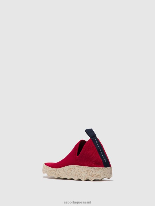 sneakers rode s.cafe stretch vrouwen Asportuguesas elastische trainers zorg 6JPTP10 - Afbeelding 3