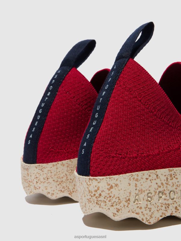 sneakers rode s.cafe stretch vrouwen Asportuguesas elastische trainers zorg 6JPTP10 - Afbeelding 5