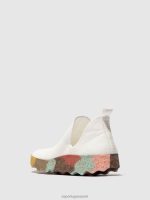 sneakers witte en veelkleurige zool vrouwen Asportuguesas instappers city 6JPTP94 - Afbeelding 3