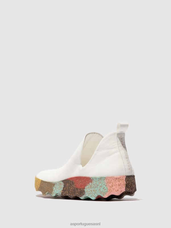 sneakers witte en veelkleurige zool vrouwen Asportuguesas instappers city 6JPTP94 - Afbeelding 3