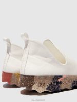 sneakers witte en veelkleurige zool vrouwen Asportuguesas instappers city 6JPTP94 - Afbeelding 5