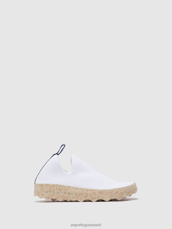 sneakers witte s.cafe stretch vrouwen Asportuguesas elastische trainers zorg 6JPTP8 - Afbeelding 1