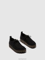 sneakers zwart gerecycled linnen Heren Asportuguesas veterschoenen chatten 6JPTP198 - Afbeelding 2