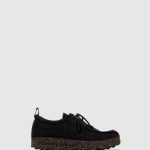 sneakers zwart gerecycled linnen Heren Asportuguesas veterschoenen chatten 6JPTP198
