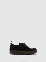 sneakers zwart gerecycled linnen Heren Asportuguesas veterschoenen chatten 6JPTP198