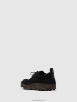 sneakers zwart gerecycled linnen Heren Asportuguesas veterschoenen chatten 6JPTP198 - Afbeelding 3