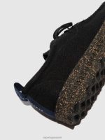 sneakers zwart gerecycled linnen Heren Asportuguesas veterschoenen chatten 6JPTP198 - Afbeelding 4