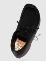 sneakers zwart gerecycled linnen Heren Asportuguesas veterschoenen chatten 6JPTP198 - Afbeelding 5