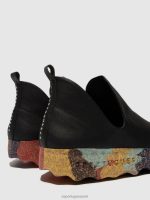 sneakers zwarte en veelkleurige zool vrouwen Asportuguesas instappers city 6JPTP64 - Afbeelding 5