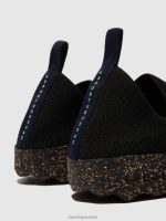 sneakers zwarte s.cafe stretch Heren Asportuguesas elastische trainers zorg 6JPTP190 - Afbeelding 5