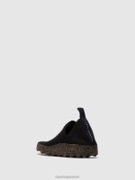 sneakers zwarte s.cafe stretch vrouwen Asportuguesas elastische trainers zorg 6JPTP6 - Afbeelding 3